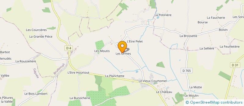 localisation de l'entreprise MADAME DOMINIQUE VOISIN à COURTOMER