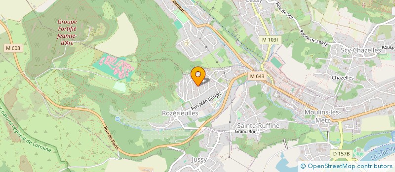 localisation de l'entreprise MADAME DOMINIQUE VOLATRON  ROZERIEULLES