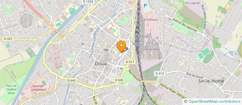 localisation de l'entreprise MADAME DOMINIQUE WATTEEUW à DOUAI