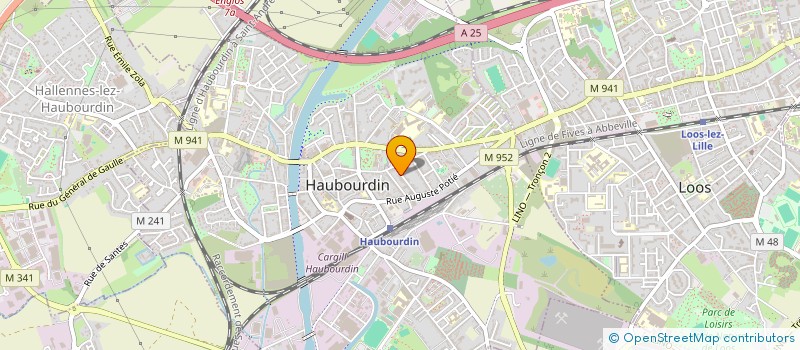 localisation de l'entreprise MADAME DOMINIQUE WAUTELET  HAUBOURDIN