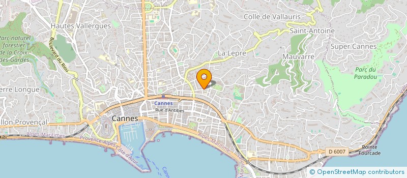 localisation de l'entreprise MADAME DOMINIQUE WEISS GIULIANI  CANNES