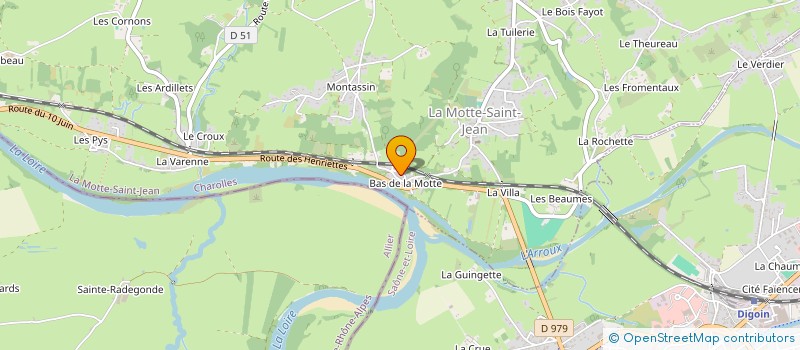 localisation de l'entreprise MADAME DOMINIQUE WERNER  LA MOTTE-SAINT-JEAN