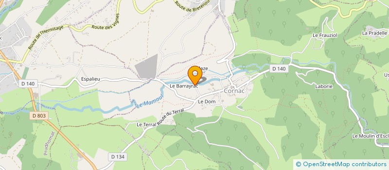 localisation de l'entreprise MADAME DOMINIQUE WEYENBERGH  CORNAC