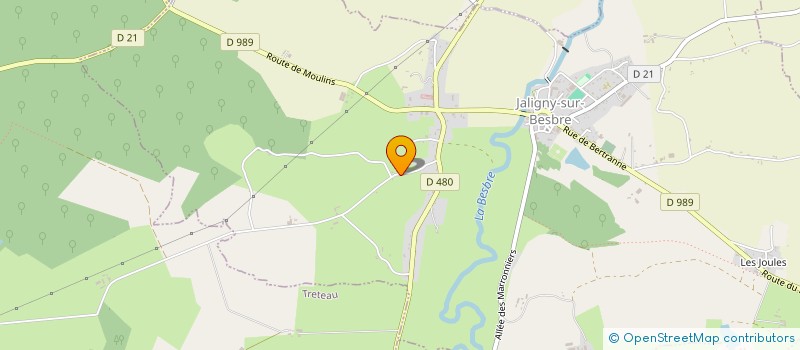 localisation de l'entreprise MADAME DOMINIQUE WILLIAME  JALIGNY-SUR-BESBRE