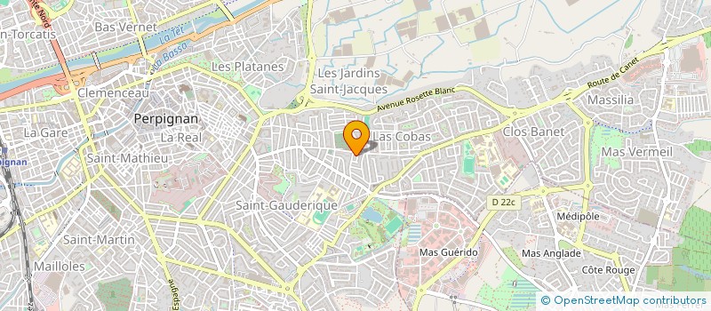 localisation de l'entreprise MADAME DOMINIQUE XUEREF  PERPIGNAN