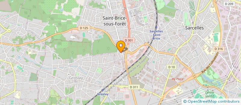 localisation de l'entreprise MADAME DOMINIQUE YALAP  SAINT-BRICE-SOUS-FORET