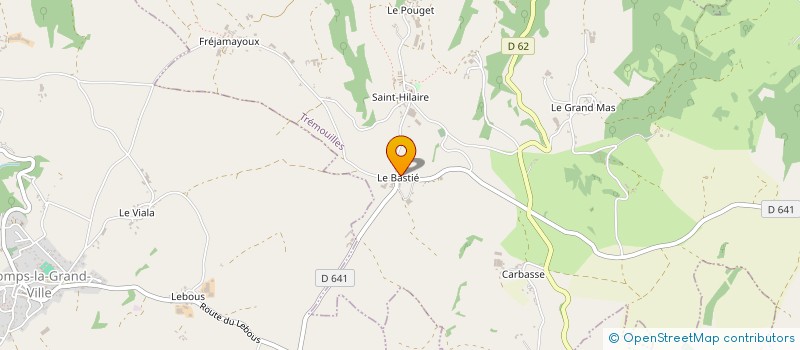 localisation de l'entreprise MADAME DOMINQUE CLUZEL  TREMOUILLES