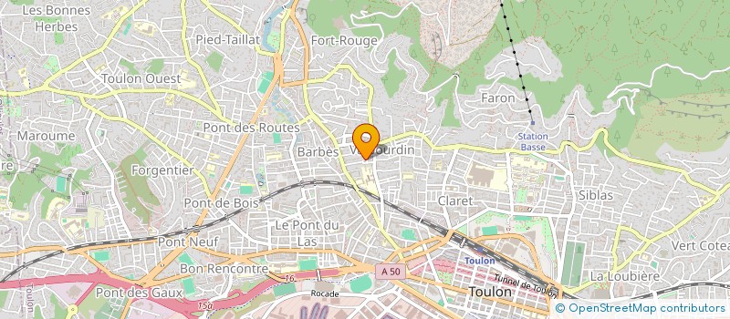 localisation de l'entreprise MADAME DOMITILE STEFANI  TOULON