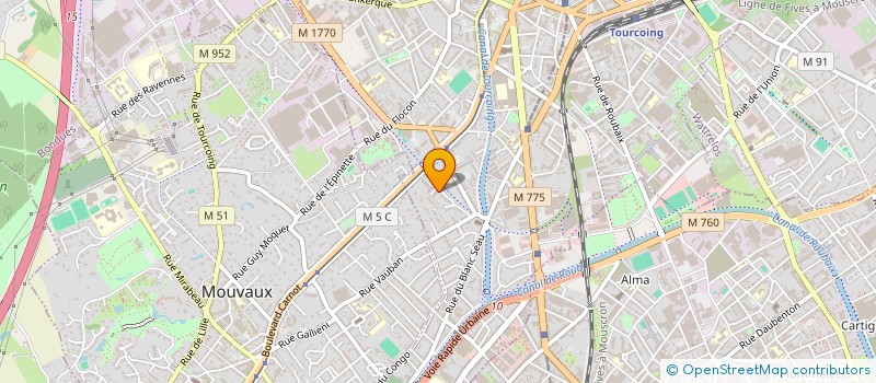 localisation de l'entreprise MADAME DOMITILLE BAYART  TOURCOING