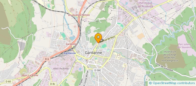 localisation de l'entreprise MADAME DOMITILLE BOUCHARLAT à GARDANNE