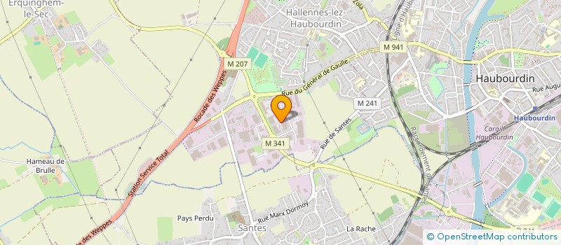 localisation de l'entreprise MADAME DOMITILLE DELEFORTRIE à HALLENNES-LEZ-HAUBOURDIN