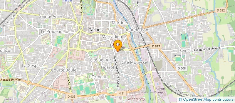 localisation de l'entreprise MADAME DOMITILLE FOUQUIER  TARBES