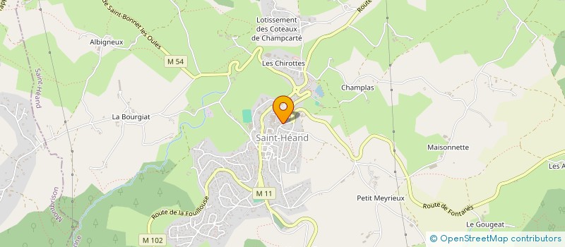 localisation de l'entreprise MADAME DOMITILLE GALLOT  SAINT-HEAND