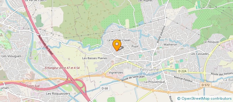 localisation de l'entreprise MADAME DOMITILLE GARCIN  PELISSANNE