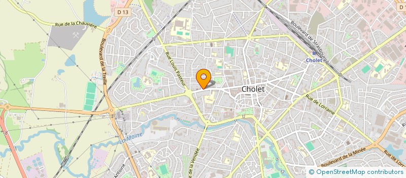 localisation de l'entreprise MADAME DOMITILLE LEFEVRE  CHOLET