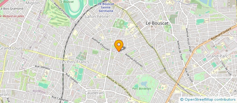 localisation de l'entreprise MADAME DOMITILLE PLARIER à LE BOUSCAT