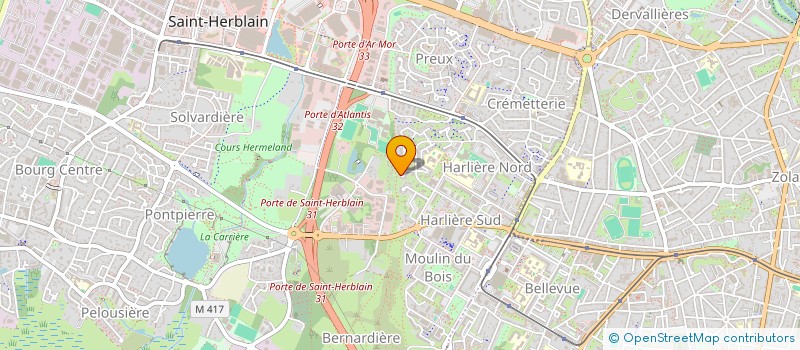 localisation de l'entreprise MADAME DOMITILLE POINSIGNON  SAINT-HERBLAIN