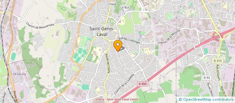 localisation de l'entreprise MADAME DOMITILLE PRIVAT DE GARILHE  SAINT-GENIS-LAVAL