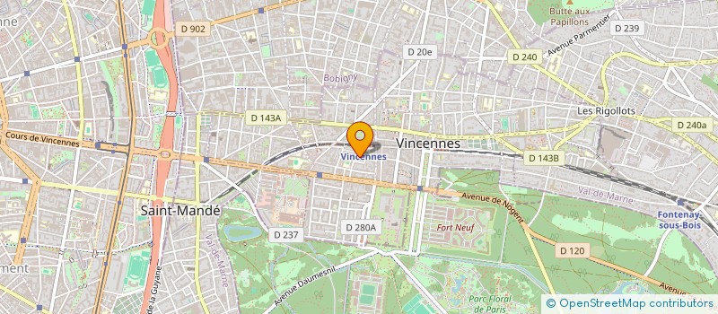 localisation de l'entreprise MADAME DOMITILLE SIERGE à VINCENNES