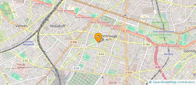 localisation de l'entreprise MADAME DOMITILLE ZAKIA  MONTROUGE