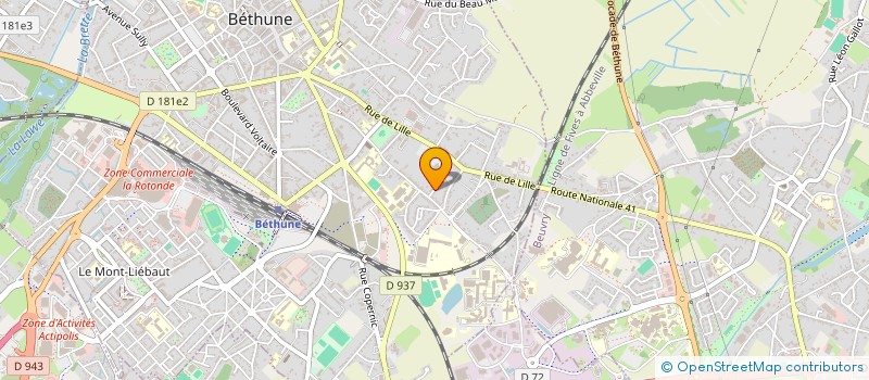 localisation de l'entreprise MADAME DONATELLA PETRICOLA  BETHUNE