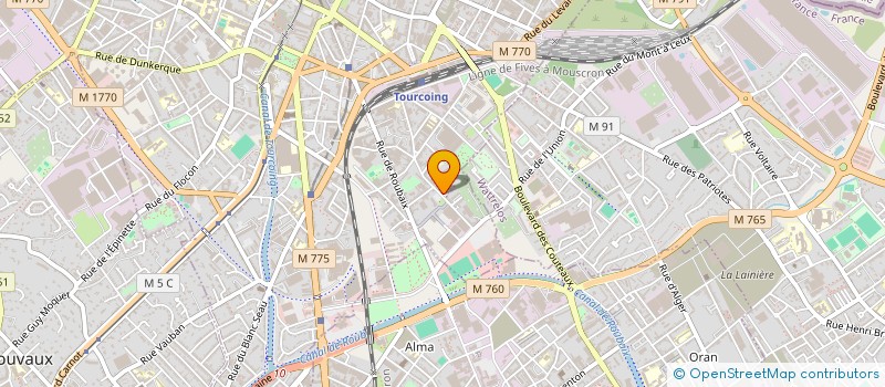 localisation de l'entreprise MADAME DONATELLA SANTORO à TOURCOING