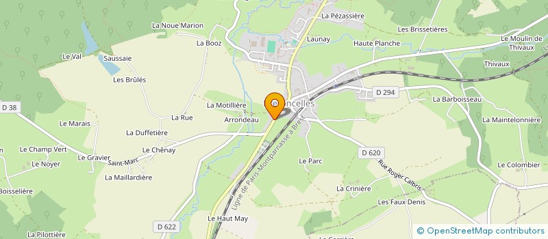 localisation de l'entreprise MADAME DONATELLA THEZE à BRETONCELLES