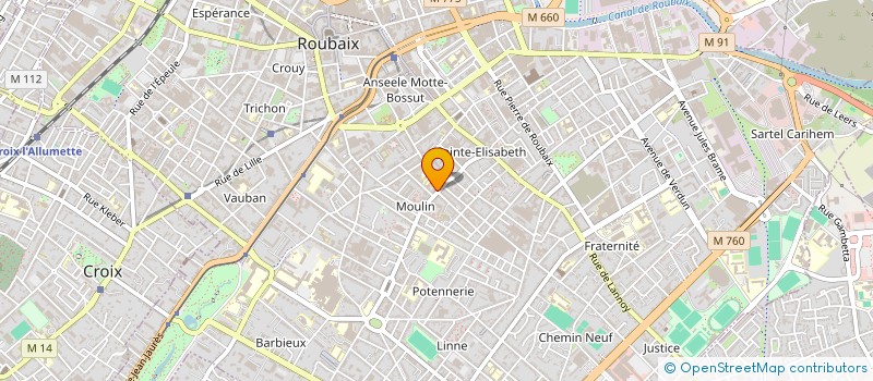 localisation de l'entreprise MADAME DONE ERBISIM  ROUBAIX