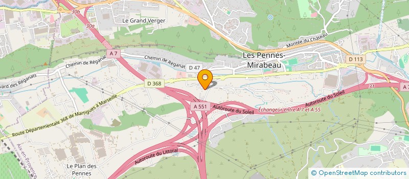 localisation de l'entreprise MADAME DONGMO KOUMETIO à LES PENNES-MIRABEAU
