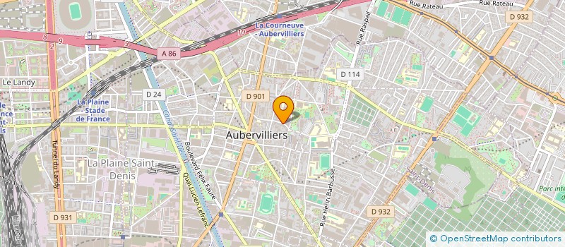 localisation de l'entreprise MADAME DONIA BEN ZOUARI à AUBERVILLIERS