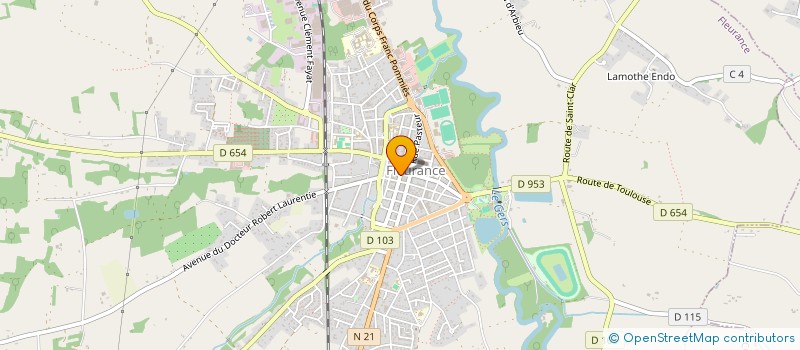 localisation de l'entreprise MADAME DONIA BENAISSA  FLEURANCE