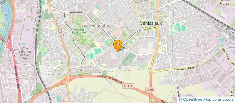 localisation de l'entreprise MADAME DONIA DELLI  VENISSIEUX