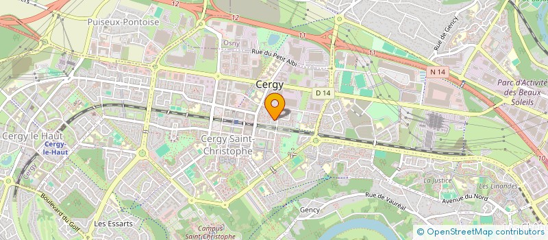localisation de l'entreprise MADAME DONIA METEYER à CERGY