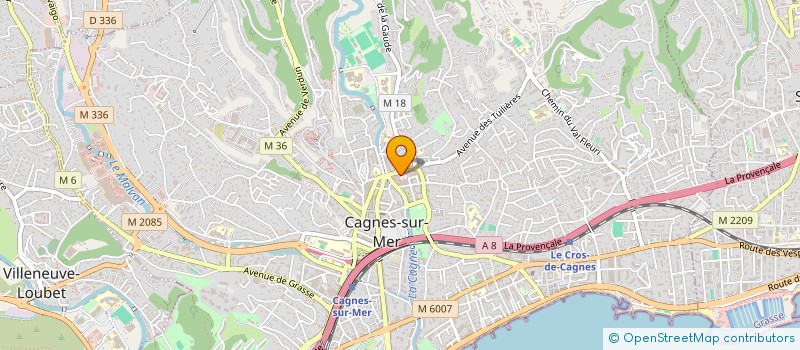localisation de l'entreprise MADAME DONIA VANOVERBERGHE à CAGNES SUR MER