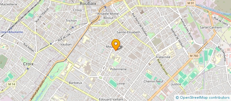 localisation de l'entreprise MADAME DONIAZED GHRIB  ROUBAIX