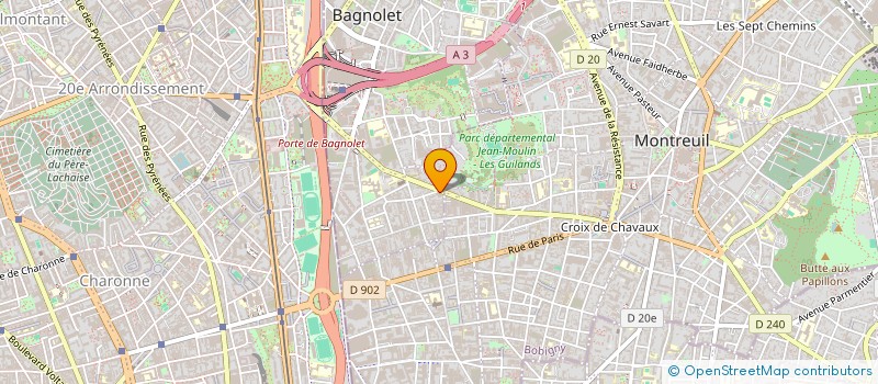 localisation de l'entreprise MADAME DONNA COHEN à BAGNOLET