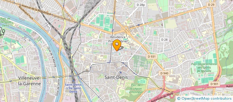 localisation de l'entreprise MADAME DONNA PAUL à SAINT-DENIS