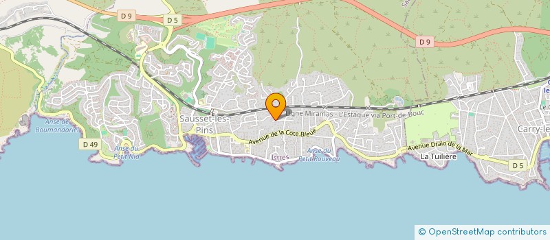 localisation de l'entreprise MADAME DONNYA SELMI  SAUSSET-LES-PINS