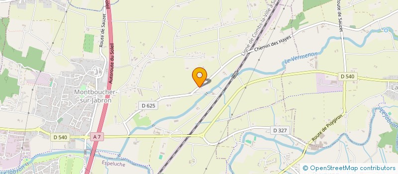 localisation de l'entreprise MADAME DONRAPORN KITIDEJ  MONTBOUCHER-SUR-JABRON