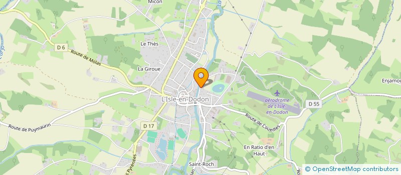 localisation de l'entreprise MADAME DORA RIBEIRO  L'ISLE-EN-DODON