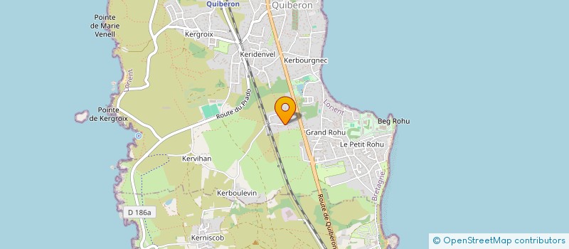 localisation de l'entreprise MADAME DORALINE PAVILLA  SAINT-PIERRE-QUIBERON