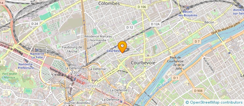 localisation de l'entreprise MADAME DORCAS AHIZI  COURBEVOIE