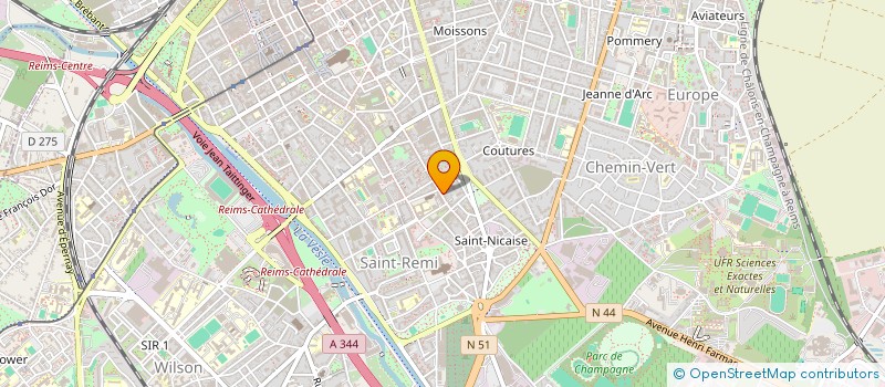 localisation de l'entreprise MADAME DORCAS DANIA  REIMS