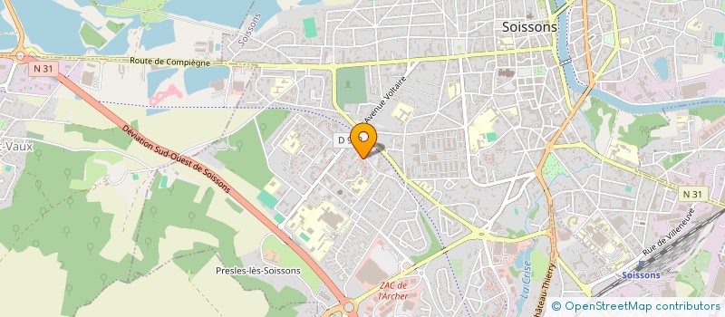 localisation de l'entreprise MADAME DORCIA OSSIETOU à SOISSONS