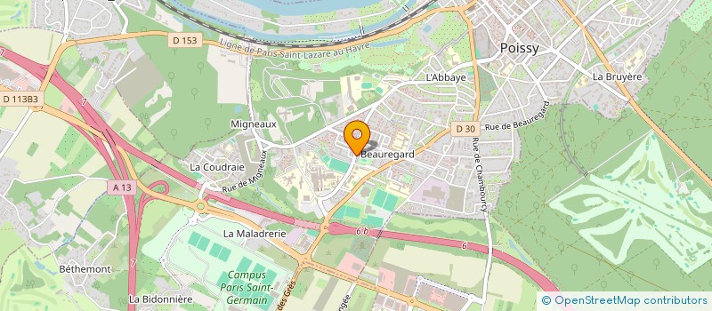 localisation de l'entreprise MADAME DOREEN HEURTON à POISSY