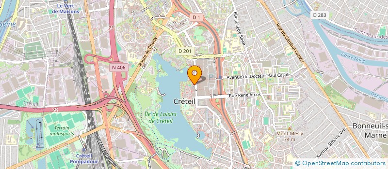 localisation de l'entreprise MADAME DOREEN LONOH  CRETEIL