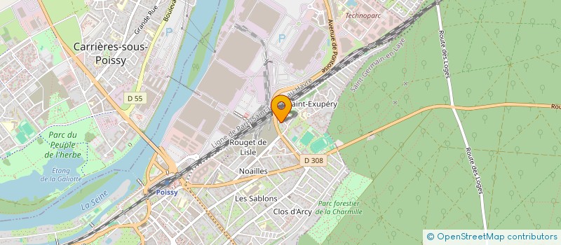 localisation de l'entreprise MADAME DORETTE ELANGUE ETEME  POISSY