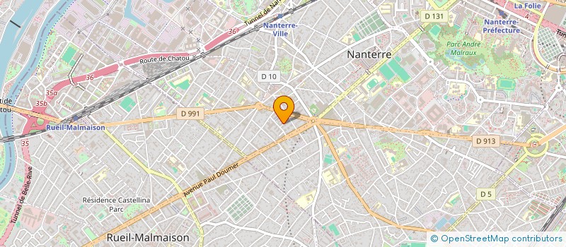 localisation de l'entreprise MADAME DORIA GOUCHARIF  NANTERRE