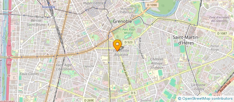 localisation de l'entreprise MADAME DORIA GRIFI à GRENOBLE