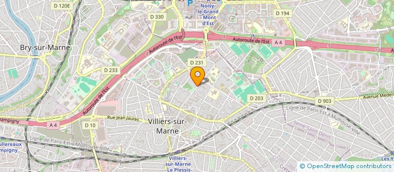 localisation de l'entreprise MADAME DORIA KRIOUCHE à VILLIERS-SUR-MARNE